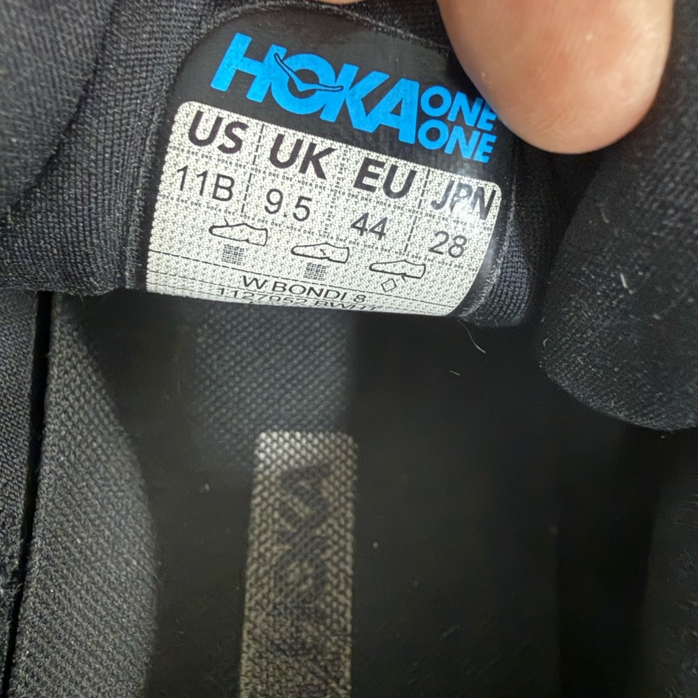 Hoka Women's Black and White Running Shoes - Picture 10 of 10